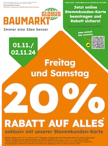 Globus-Baumarkt Prospekt Immer eine Idee besser mit  Seiten