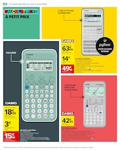 Calculatrice Angebote im Prospekt "LA RENTRÉE À PETIT PRIX" von Carrefour auf Seite 22