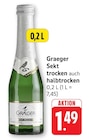 Sekt trocken Angebote von Graeger bei EDEKA Offenbach für 1,49 €