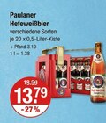 Hefeweißbier im V-Markt Prospekt Hefeweißbier von Paulaner im aktuellen V-Markt Prospekt für 13,79 €
