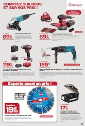 Prix et réduction Scie Circulaire dans le prospectus Gedimat en cours Offre Scie Circulaire dans le catalogue Gedimat du moment à la page 17