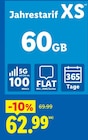 Jahrestarif XS bei Lidl im Prospekt "" für 62,99 €