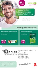 mea - meine apotheke Apotheken Prospekt der aktuellen Woche mit 4 Seiten, gültig von 01.08.2026 bis 31.08.2026, in Ruppichteroth und Umgebung Aktueller mea - meine apotheke Apotheken Prospekt in Ruppichteroth und Umgebung, "Unsere August-Angebote" mit 4 Seiten, 01.08.2026 - 31.08.2026