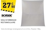 VOILE D'OMBRAGE RECTANGULAIRE à Tout Faire dans Domme