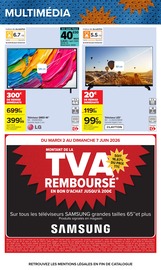 Promos Télévision dans le catalogue "Carrefour" de Carrefour Télévision en promo dans le catalogue Carrefour à la page 78