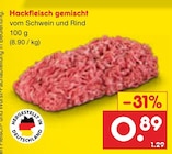 Netto Marken-Discount - Hackfleisch gemischt Angebot im Prospekt Hackfleisch gemischt bei Netto Marken-Discount im Prospekt "" für 0,89 €