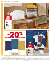 Tapis Angebote im Prospekt "Le linge de maison, c'est nous, la vie qui va avec c'est vous." von Carrefour Tapis Angebote im Prospekt "Le linge de maison, c'est nous, la vie qui va avec c'est vous." von Carrefour auf Seite 20