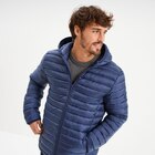 Doudoune légère déperlante à capuche bleu foncé homme - La Halle à Boulogne-Billancourt Doudoune légère déperlante à capuche bleu foncé homme en promo chez La Halle Boulogne-Billancourt à 14,99 €