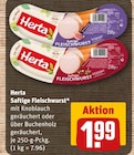 Saftige Fleischwurst mit Knoblauch geräuchert bei REWE im Prospekt "" für 1,99 €
