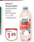 Vitamin Water im Angebot bei GLOBUS in Nettetal Vitamin Water Angebote von Hohes C bei GLOBUS Nettetal für 1,49 €