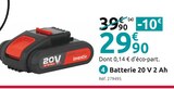 Batterie INV-BAT20-2AH 20 V 2 Ah - INVENTIV en promo chez Mr. Bricolage Poissy à 29,90 €