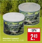 Aktuelles Hohenloher Landwurst Lyoner Angebot bei Marktkauf in Heilbronn ab 2,49 €