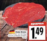 EDEKA Stadtallendorf - Rinder-Braten Angebot im Prospekt Rinder-Braten bei EDEKA im Stadtallendorf Prospekt für 1,49 €