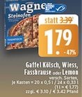 Wiess, Fassbrause oder Lemon Angebote von Gaffel Kölsch bei E center Niederkassel für 13,99 €