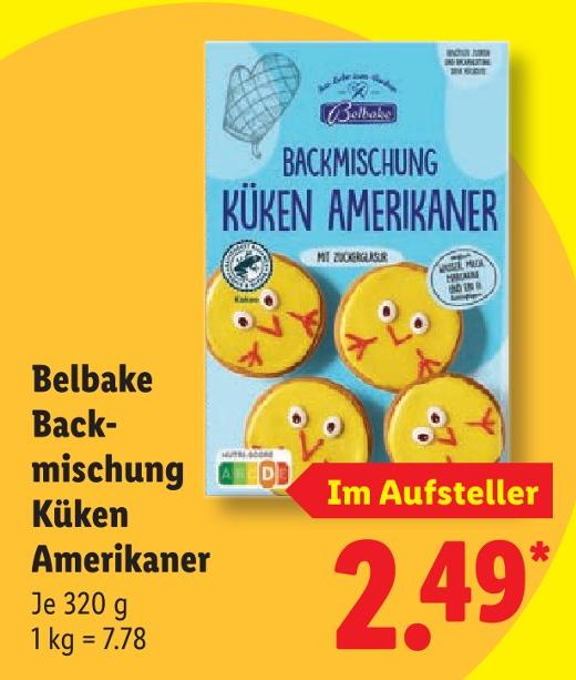 Backmischung Küken Amerikaner