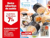 Plateau sushi - SAIJI en promo chez Auchan Supermarché Échirolles à 7,99 €