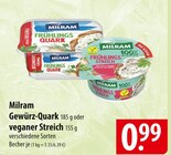 Gewürz-Quark oder veganer Streich Angebote von Milram bei famila Nordost Celle für 0,99 €