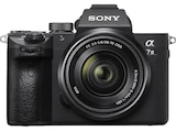 Alpha 7 M3 KIT (ILCE-7M3K) + Tasche Speicherkarte Systemkamera mit Objektiv 28-70 mm, 7,6 cm Display Touchscreen, WLAN Angebote von SONY bei MediaMarkt Saturn Maintal für 1.299,00 €