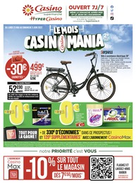 Catalogue Casino Supermarchés à Courbevoie, avec 26 pages Prospectus Casino Supermarchés à Courbevoie, "Le mois Casinomania", 26 pages, 23/05/2022 - 05/06/2022