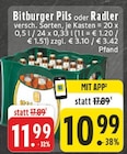 Pils im Angebot bei E center in Kleve Pils Angebote von Bitburger bei E center Kleve für 10,99 €
