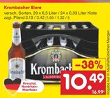 Biere Angebote von Krombacher bei Netto Marken-Discount Delbrück für 10,49 €