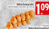 Aktuelle Hähnchen Angebote bei EDEKA in Krefeld Aktuelles Hähnchenspieße Angebot bei EDEKA in Krefeld ab 1,09 €