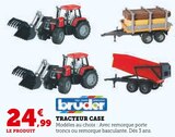 Tracteur Case avec remorque porte troncs - Bruder - Super U à Calais Tracteur Case avec remorque porte troncs - Bruder en promo chez Super U Calais à 24,99 €