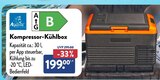 Kompressor-Kühlbox im Angebot bei ALDI Nord in Buchholz Kompressor-Kühlbox Angebote von Alpicool bei ALDI Nord Buchholz für 199,00 €