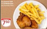 1/2 Grillhähnchen mit Pommes frites im Angebot bei GLOBUS in Erftstadt 1/2 Grillhähnchen mit Pommes frites Angebote bei GLOBUS Erftstadt für 7,50 €