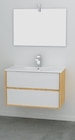 Promo ENSEMBLE MEUBLE DE SALLE DE BAINS 80 CM + VASQUE + MIROIR à 144,90 € dans le catalogue Brico Cash à Beaupréau