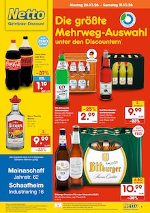 Bitburger im aktuellen Netto Marken-Discount Prospekt (Aschaffenburg) Bitburger im Netto Marken-Discount Prospekt "DER ORT, AN DEM DU IMMER AUSGEZEICHNETE PREISE FINDEST." mit 2 Seiten (Aschaffenburg)