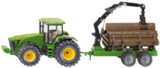 Traktor mit Forstanhänger Angebote von SIKU bei Müller Darmstadt für 19,99 €