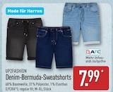 Denim-Bermuda-Sweatshorts von UP2FASHION für 7,99 € bei ALDI Nord im Angebot Denim-Bermuda-Sweatshorts von UP2FASHION im aktuellen ALDI Nord Prospekt