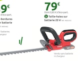 Promo Taille-haies sur batterie 20 V à 79,00 € dans le catalogue Mr.Bricolage à Basse-Goulaine
