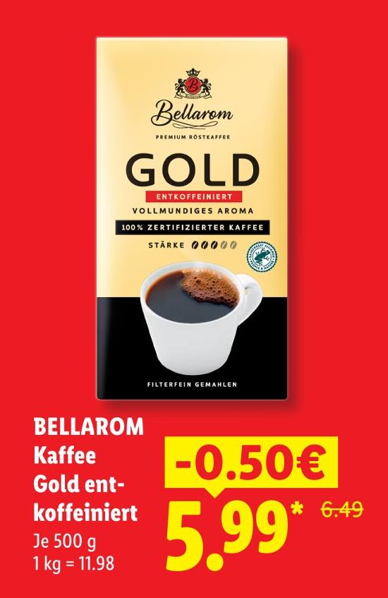 Kaffee Gold entkoffeiniert