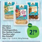 Tasche im tegut Prospekt Bio-Mini-Frühlingsrollen, Bio-Spinat-Cashew-Taschen oder Bio-Falafel von Alnatura im aktuellen tegut Prospekt für 2,79 €