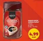 Löslicher Kaffee im Penny Prospekt Löslicher Kaffee von MAGICO im aktuellen Penny Prospekt für 4,99 €