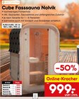 Cube Fasssauna Nolvik S von ARTSAUNA für 999,00 € bei Netto Marken-Discount im Angebot Cube Fasssauna Nolvik S von ARTSAUNA im aktuellen Netto Marken-Discount Prospekt