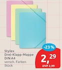 Drei-Klapp-Mappe von Stylex im aktuellen budni Prospekt