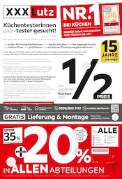 XXXLutz Möbel & Einrichtung Prospekt der aktuellen Woche mit 4 Seiten, gültig von 03.10.2026 bis 16.10.2026, in Rheinbach und Umgebung Aktueller XXXLutz Möbel & Einrichtung Prospekt in Rheinbach und Umgebung, "NR.1 BEI KÜCHEN" mit 4 Seiten, 03.10.2026 - 16.10.2026