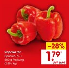 Aktuelle Paprika Angebote bei Netto Marken-Discount in Reutlingen Aktuelles Paprika rot Angebot bei Netto Marken-Discount in Reutlingen ab 1,79 €