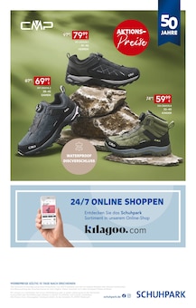 Wanderschuhe im Schuhpark Prospekt "AKTIONSPREISE" mit 10 Seiten (Osnabrück)
