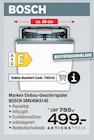 Marken Einbau-Geschirrspüler SMV46KX14E im Angebot bei Ostermann in Monheim Marken Einbau-Geschirrspüler SMV46KX14E Angebote von BOSCH bei Ostermann Monheim für 499,00 €