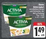 Aktuelles Activia Joghurt Angebot bei E center in Erlangen ab 1,49 €