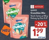 Wafer Crunchies Mix Angebote von Manner bei ALDI SÜD Neuss für 1,99 €