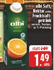 Saft Orange Angebote von albi bei EDEKA Beckum für 1,49 €