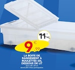 La boite de rangement à roulettes 65l dessous de lit à Stokomani dans Menaucourt