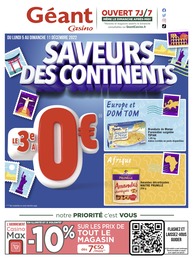 Catalogue Géant Casino avec 17 pages de promos Prospectus Géant Casino, "Saveurs des continents", pages, 05/12/2022 - 11/12/2022
