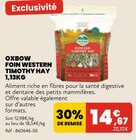 Foin Western Timothy Hay 1,13kg - Oxbow - Animalis Foin Western Timothy Hay 1,13kg - Oxbow à 14,67 € dans le catalogue Animalis