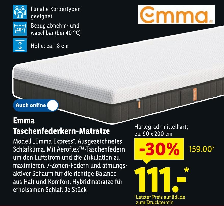 Taschenfederkern-Matratze